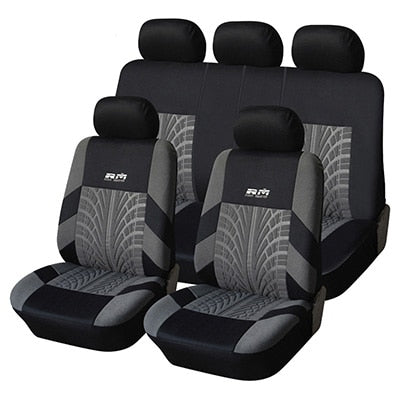 Car Seat Covers Set Polyester Fabric Universal Fits Most Cars Covers