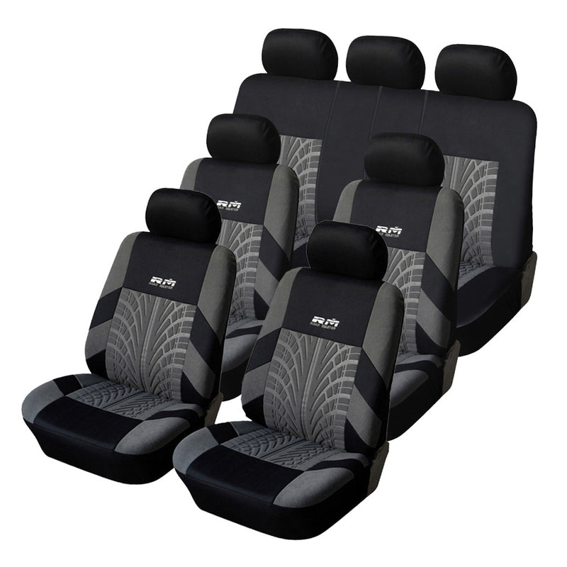 Car Seat Covers Set Polyester Fabric Universal Fits Most Cars Covers
