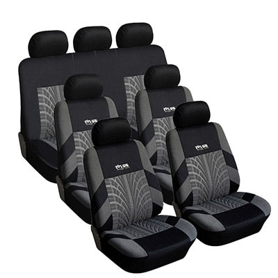 Car Seat Covers Set Polyester Fabric Universal Fits Most Cars Covers