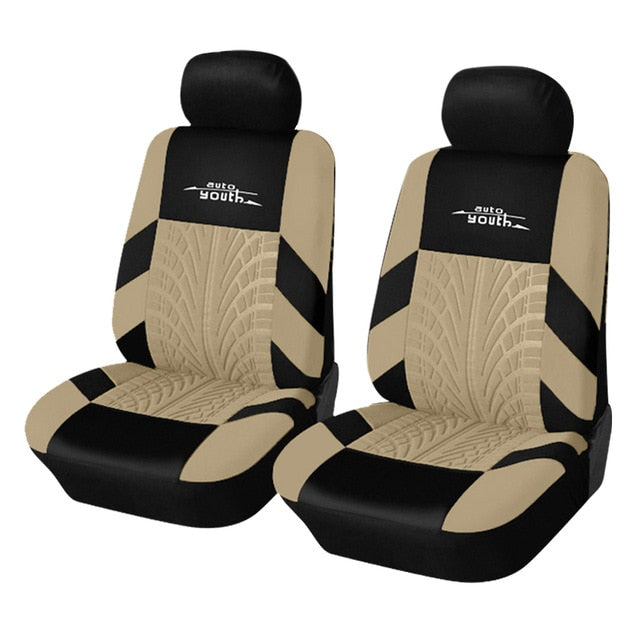 Car Seat Covers Set Polyester Fabric Universal Fits Most Cars Covers